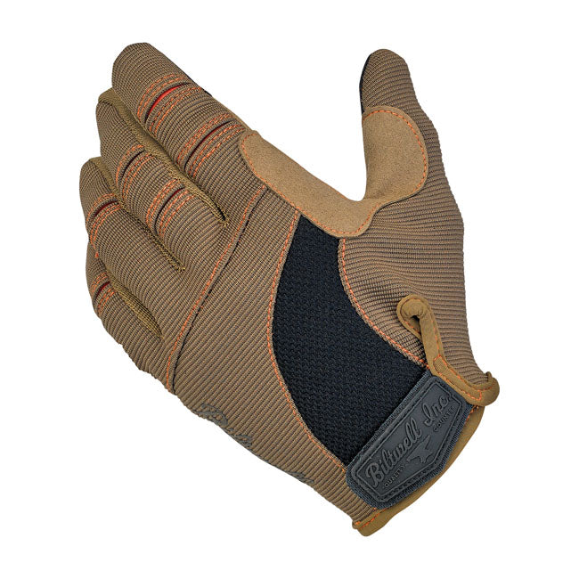 Biltwell Moto Gloves are designed for riding and working on motorcycles-no carbon fiber; no fringe and no compromises. Rugged single- and double-needle polyester stitching throughout and smart screen thumb and finger tips. Synthetic leather palms provide traction while ventilated backs breathe to keep hands cool and dry.