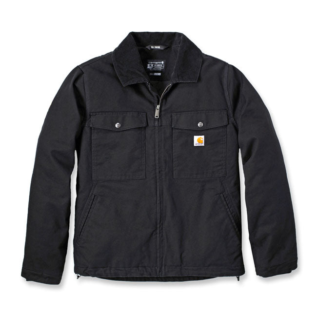 Gear up for cold weather; whether in the great outdoors or on the job; with this men''s western jacket. The rugged duck canvas is tough enough for any job; but features a relaxed fit and built-in flex so you never feel restricted. Plus; it's lined and insulated for warmth on cooler days. Relaxed fit Rugged FlexT - Allows for more movement Wind FighterT - Wind resistant Open collar Two chest pockets with flaps and snap closures Two lower front pockets Two interior pockets; one pocket with zipper closu