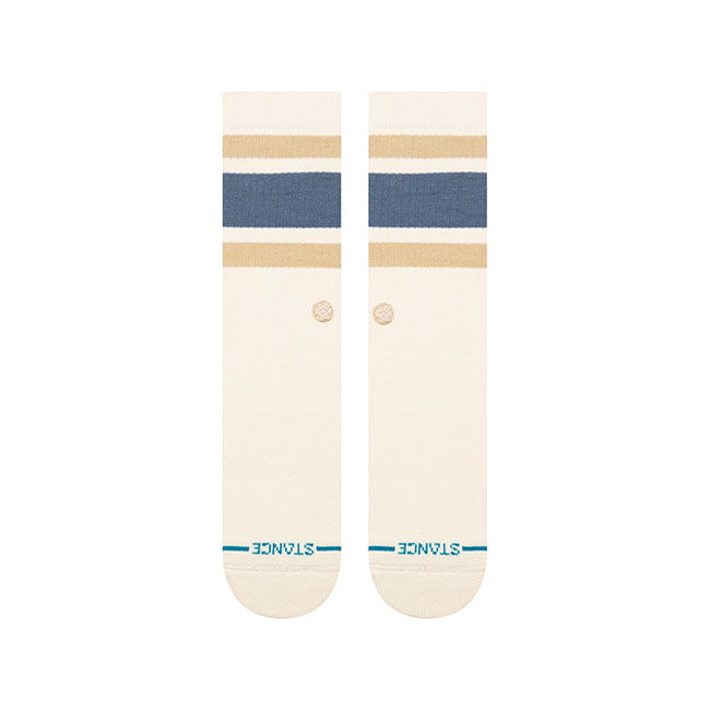 Stance is an American sock brand that has taken the sock concept to a completely new level. With their expressive prints and designs they live up to their slogan ''The Uncommon Thread'' all too well. A classic sock height that hits the mid-point of your lower leg. Features moderate cushioning throughout the sock for a secure fit with enhanced impact protection; combed cotton blend; deep heel pockets complement your arch with that feel-good fit and seamless toe closure for an anti-friction finish your feet w