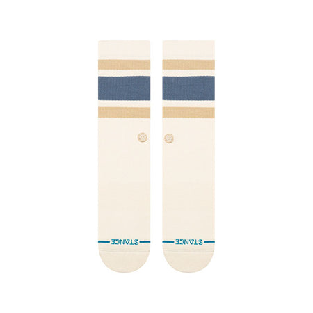Stance is an American sock brand that has taken the sock concept to a completely new level. With their expressive prints and designs they live up to their slogan ''The Uncommon Thread'' all too well. A classic sock height that hits the mid-point of your lower leg. Features moderate cushioning throughout the sock for a secure fit with enhanced impact protection; combed cotton blend; deep heel pockets complement your arch with that feel-good fit and seamless toe closure for an anti-friction finish your feet w