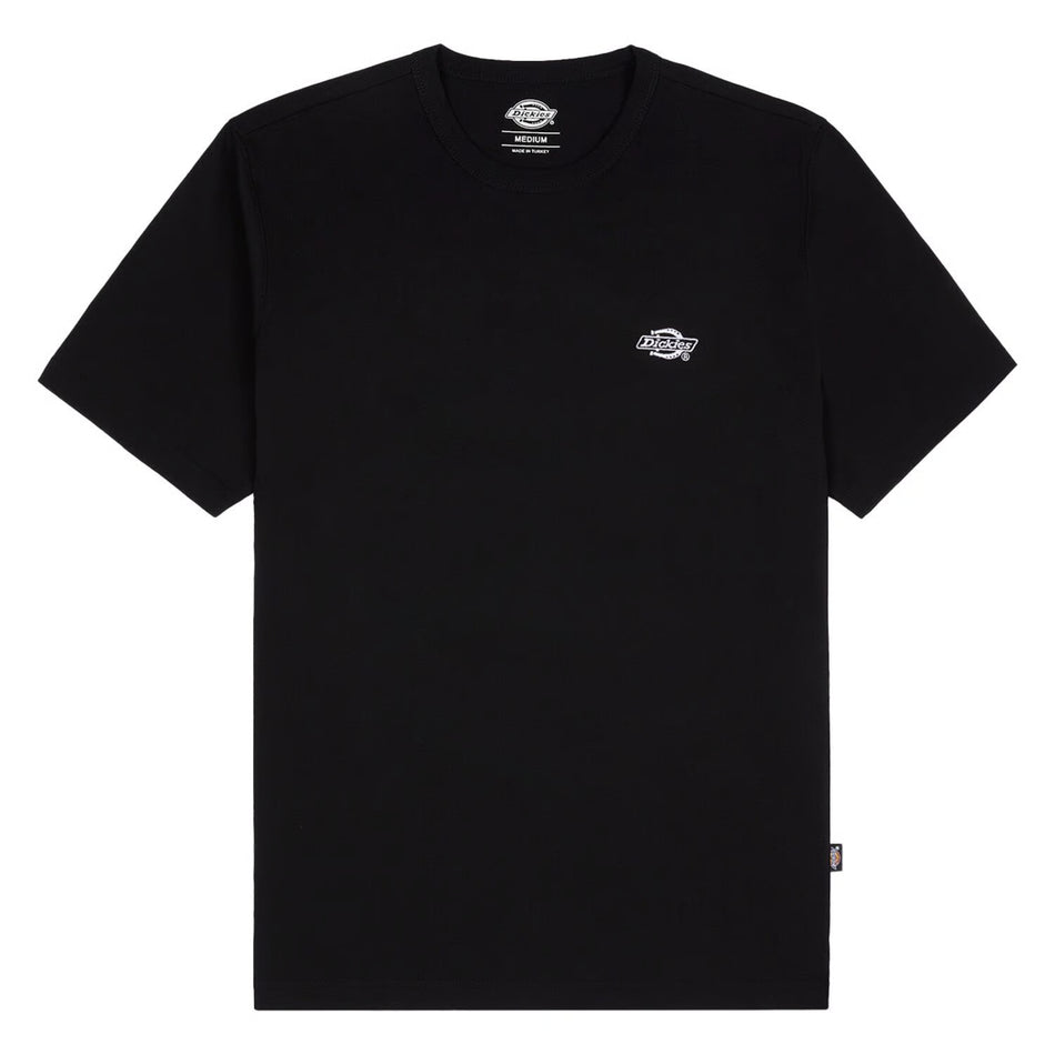 Dickies Summerdale T Shirt Zwart 100% BCI Katoen Jersey 180 GSM Monochroom Logo Voorop