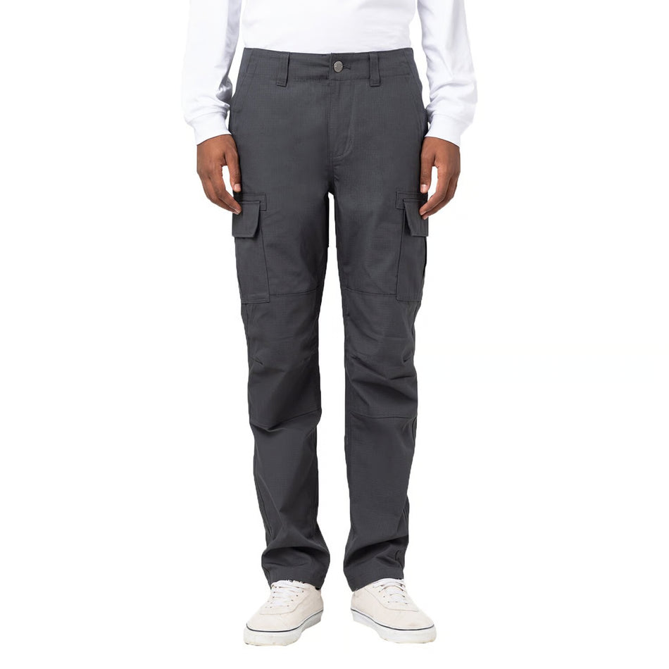 Dickies Millerville Cargobroek Charcoal Grijs Slim Fit Katoen Ripstop 240 GSM Duurzaam