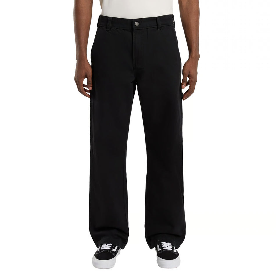 Dickies Carpenter Canvasbroek Zwart Regular Fit Met Hamerlus En Meterzak 12oz Katoen