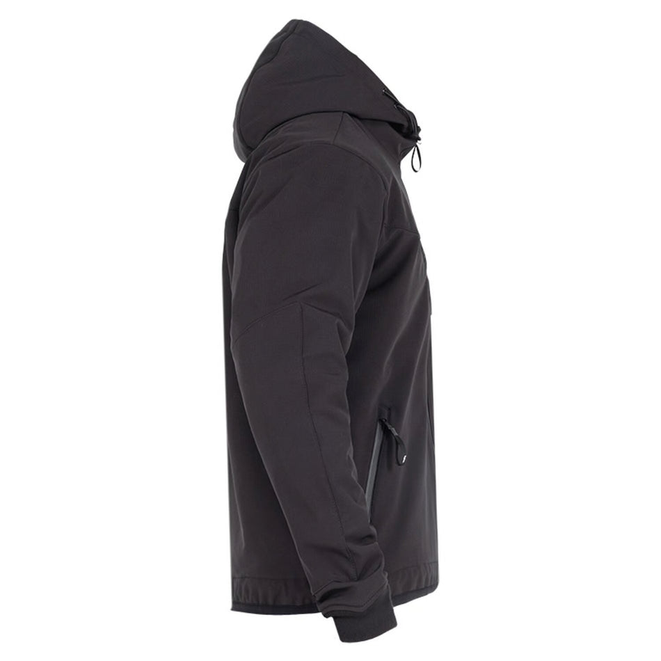 John Doe Hoodie V3 Softshell Ripstop Zwart Met Bescherming Voor Motorrijders Waterdicht