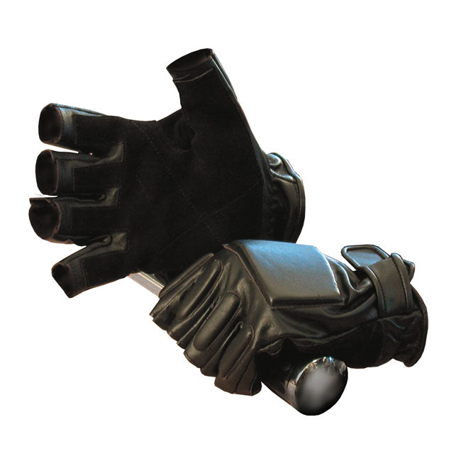 100% leather gloves with padded pieces