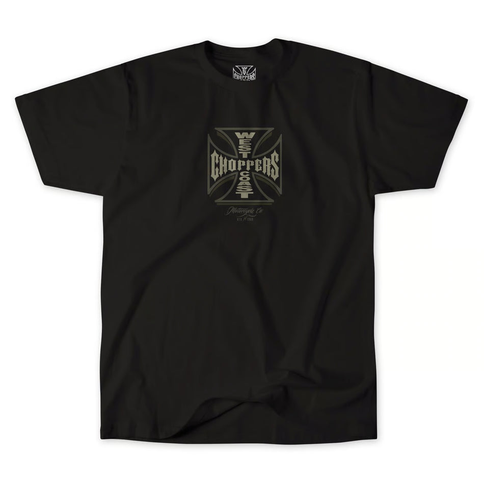 West Coast Choppers Gangscript T-shirt Zwart Unisex Klassiek