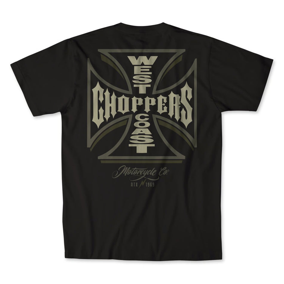 West Coast Choppers Gangscript T-shirt Zwart Unisex Klassiek