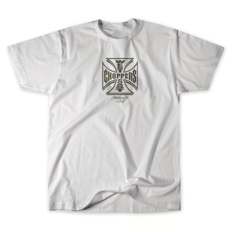 West Coast Choppers Gangscript T Shirt Wit Katoen Zacht