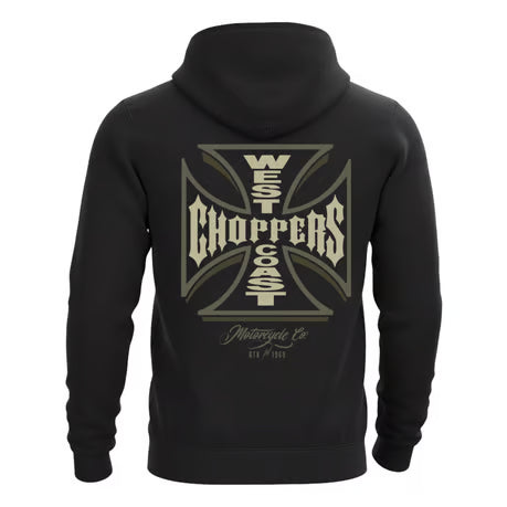 West Coast Choppers WCC Gangscript Zip Hoodie Zwart