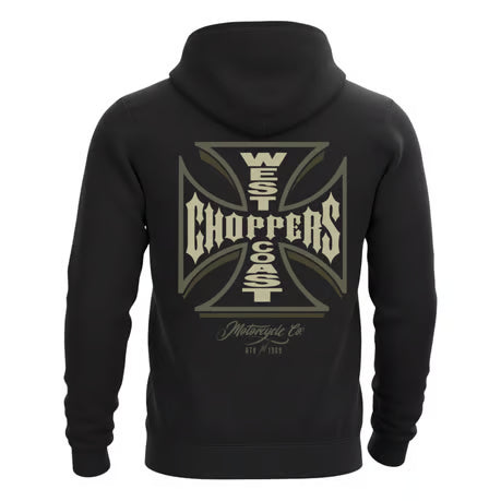 West Coast Choppers Gangscript Hoodie Zwart Unisex Reguliere Pasvorm
