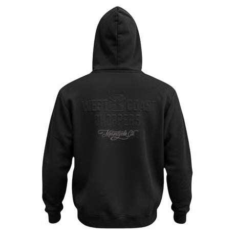 West Coast Choppers WCC Embossed Hoodie Zwart Voor Dagelijks Gebruik