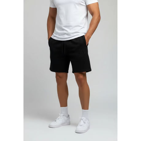 West Coast Choppers WCC Embossed Shorts Zwart Comfortabel