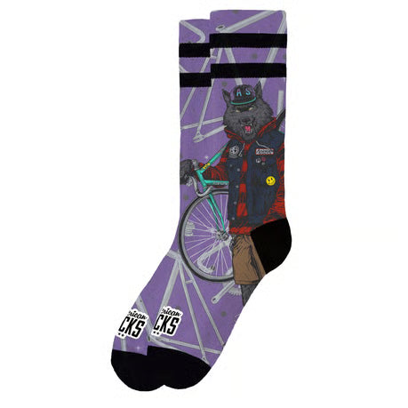 American Socks Fietssokken Wolf Signature Comfortabel