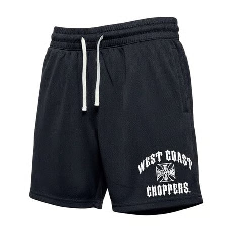 West Coast Choppers Iron Mesh Shorts Voor Training Zwart