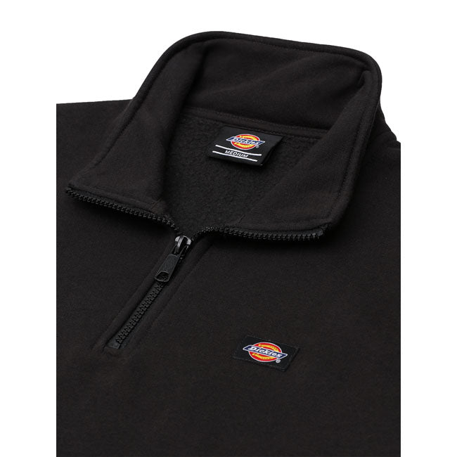 Dickies Oakport Halfrits Trui Zwart Geborsteld Warm