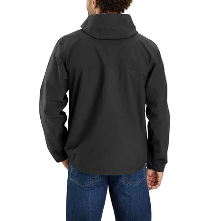 Rainy day? Bring it on. This lightweight Carhartt jacket seals out wind and heavy rain; so you stay dry and comfortable. Complete with water-repellent zippers and an adjustable hood; it has a fully seam-sealed design. Store small essentials inside the multiple pockets; and pack the jacket into its own pocket once the sun breaks through. Relaxed Fit Rain DefenderT - Durable Water repellent finish Wind FighterT - Wind resistant Storm DefenderT - Waterproof breathable laminated membrane Attached three-pie