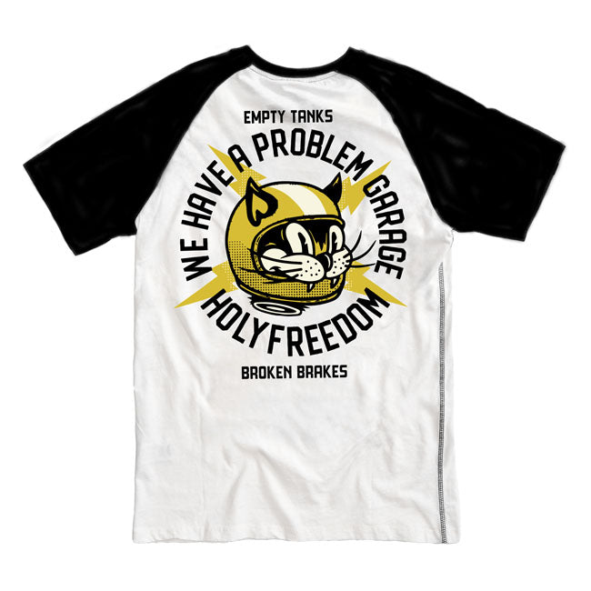 Holy Freedom Astrocatz T Shirt Wit Slim Fit 60 Gerecycled Katoen 40 Polyester Korte Mouwen