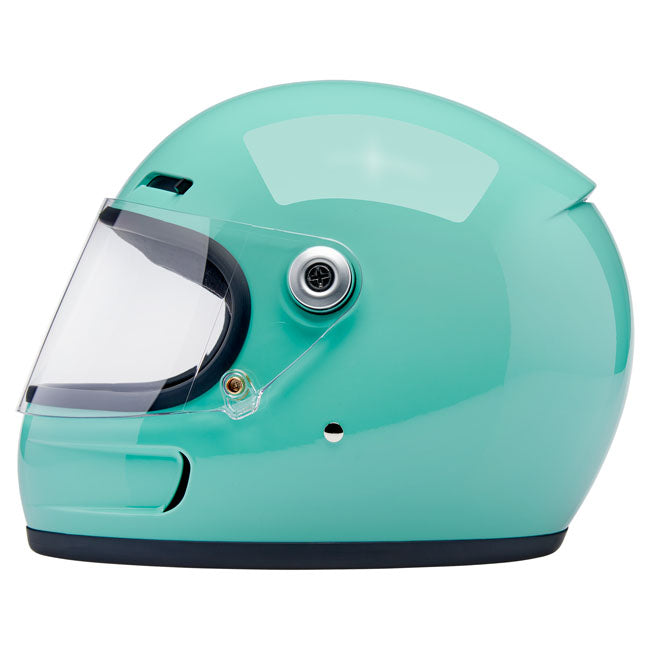 Biltwell Gringo SV Motorhelm Mint Julip Met Ventilatie Voor Retro Silhouet En Comfort