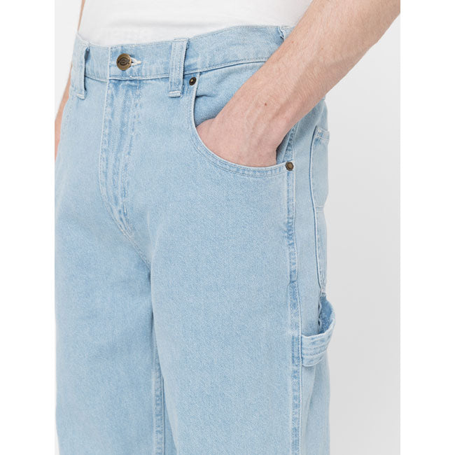 Dickies Garyville Jeans Vintage Blauw Met Hamerlus En Gereedschapzak Voor Werkbroek