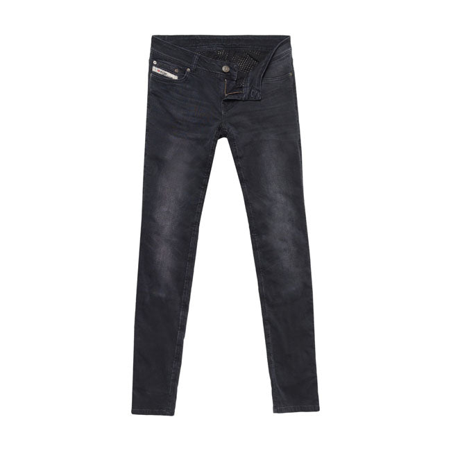 John Doe Betty High Waist XTM Jeans Donker Zwart Met XTM Fiberr Lining En Knie En Heupbeschermers