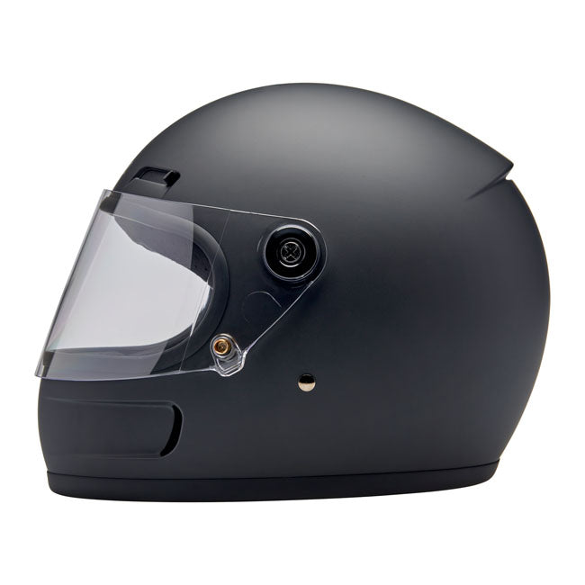 Biltwell Gringo SV Motorhelm Matzwart Met Geïntegreerde Ventilatie En Klassiek Silhouet Voor Comfort Dot ECE
