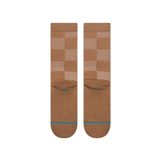 Stance Down And Out Crew Sokken Bruin Geruit