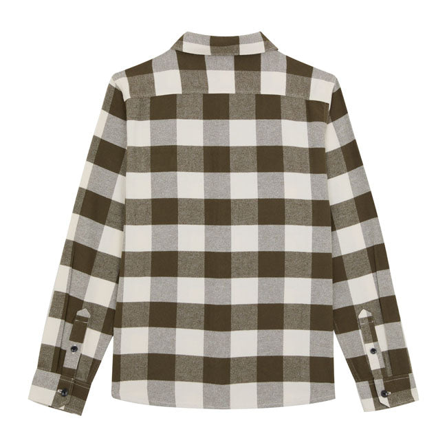 The Dickies Sacramento shirt is one of the most recognizable workwear staples. A timeless long sleeve button-down shirt made of signature yarn dyed 100% cotton flannel and a regular fit; featuring two chest pockets with pen insert. Available in a wide range of iconic and seasonal colors.