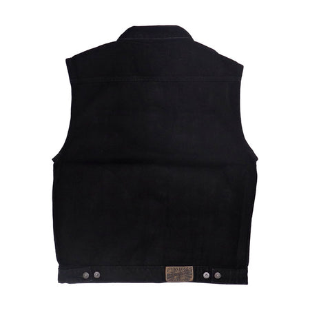 The MCS Denim vest is a classic one! You can put buttons and patches on or leave it like it is. It is up to you! It''s made out of 100% cotton with 2 breast and 2 side pockets. The vest is machine washable on 30øC. We store; your roar!
