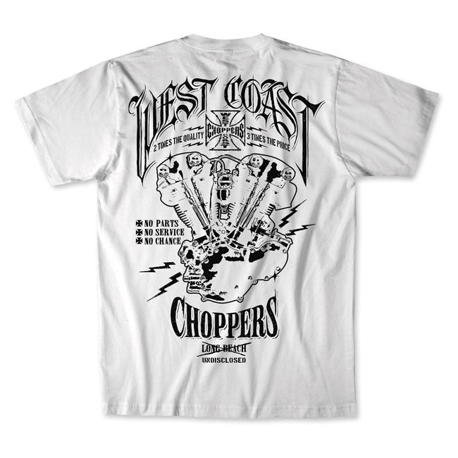 Origineel West Coast Choppers WCC 2 Time T Shirt Wit