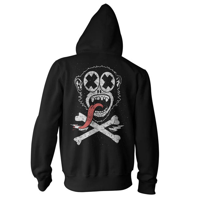GMG Knockout Zipped Hoodie Zwart Gas Monkey Garage Kleding