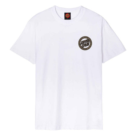 Roll up and stand out in the latest t-shirts and apparel from Santa Cruz Skateboards. The Loco Dot t-shirt features small front and large back Santa Cruz Loco Dot logo prints in soft hand ink. Santa Cruz has been manufacturing the best skateboards and apparel since 1973. Innovative skateboards and artwork from the beginning ''til the end. 100% organic cotton 180gsm jersey Regular fit