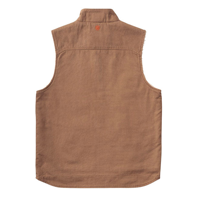 The Carhartt Sherpa lined everyday heavy duty work vest made of heavy canvas outer shell and sherpa lining and insulation to keep you warm. This American classic is a daily user. The vest has two inner pockets with zipper closure and one pocket with zip on the chest.