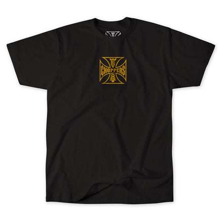 Gear up with the West Coast Choppers Parts t-shirt; a solid t-shirt crafted from premium 100% cotton for a comfortable fit and feel. Featuring the iconic Parts logo in striking color; this t-shirt embodies the rebellious spirit of the open road. Available in several color combinations; it''s designed with a comfort cut to keep you riding in style.