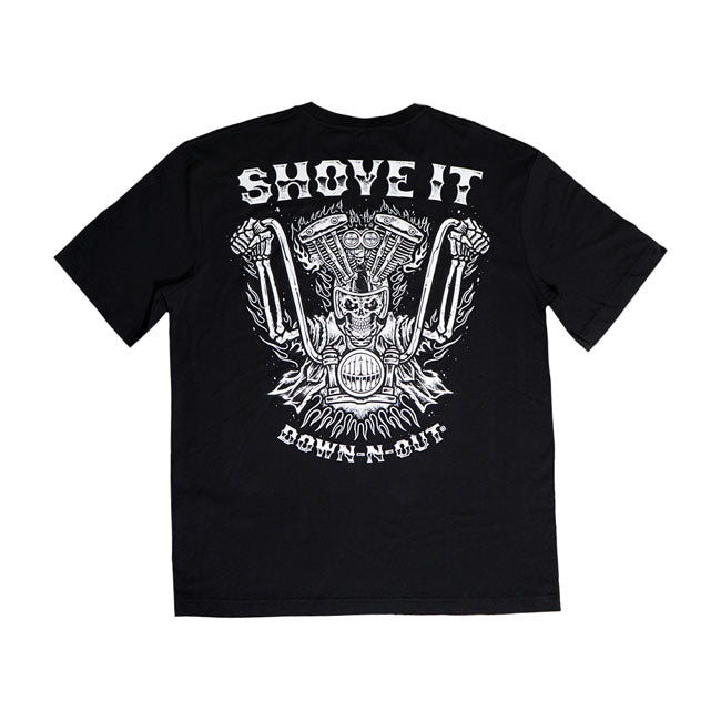 Down-n-Out apparel is for those who do things their own way. T-shirts of ultra-soft 100% pre-shrunk cotton; standard fit and full color back and front screen print. You live life to the extreme; party hard and live fast. Show you''re a gearhead through and through; however you satisfy your need for speed.