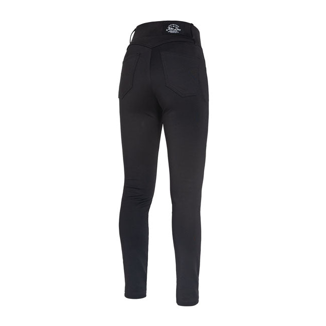 John Doe Jeggy Vrouwen Zwart Hoge Taille Jeggings Met Knie En Heup Bescherming AA-gecertificeerd