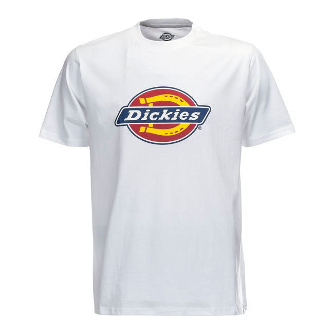 The Dickies Icon Logo t-shirt is one of the core Dickies pieces; a regular fit t-shirt. A classic crew neck t-shirt made of 100% cotton jersey featuring the iconic Dickies logo print on the chest is available in a large selection of iconic and seasonal colors. The classic staple cotton t-shirt made for everyday wear and that's built to last.