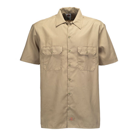 The Dickies short sleeve work shirt is a core Dickies workwear style; part of the Icons range. An authentic relaxed fit button-down work shirt with a straight hem. Made of our signature lightweight poly/cotton blend twill; 65% polyester 35% cotton 5.5 OZ; featuring two button-down chest pockets with pen insert; available in four classic colours. A timeless work inspired shirt that has been deigned to be comfortable; functional and durable.