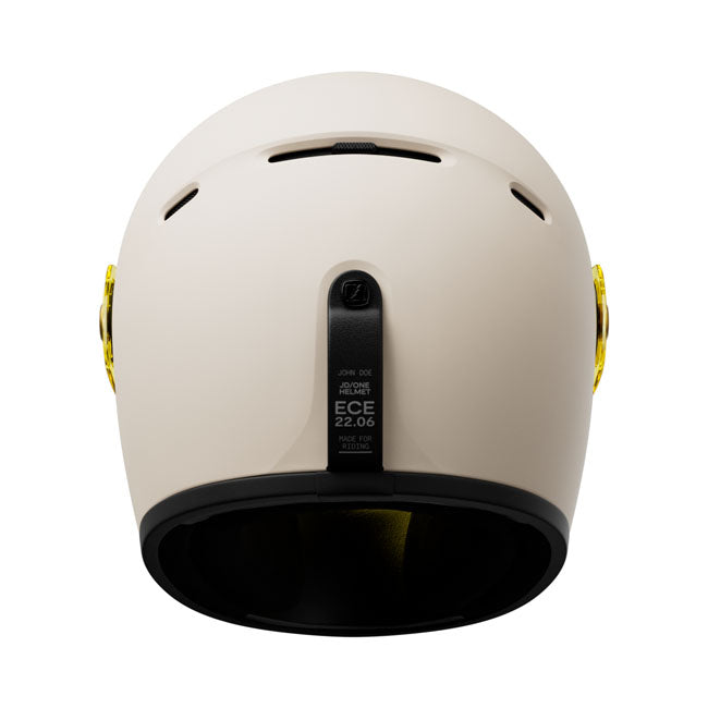 John Doe JD One Frozen Off White Retro Helm Met Multi Lock Systeem ECE 22.06 DOT