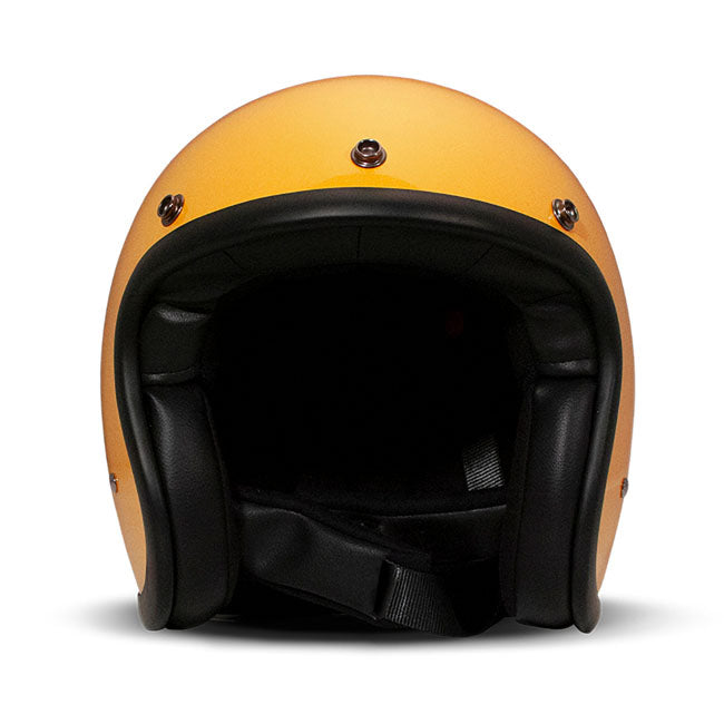 Embrace the fusion of classic style and modern functionality with the DMD Retro helmet; a nod to the iconic 70''s design. This helmet isn''t just a protective gear but a statement piece; crafted for those who dare to stand out. With its ECE 22.06 approved fiberglass shell available in three sizes; it offers a snug fit. The helmet is bluetooth ready; features integrated snaps for visors; and boasts a luxurious; washable lining with Velcro for a custom fit. Secured with a padded chin strap and a reliable Doub