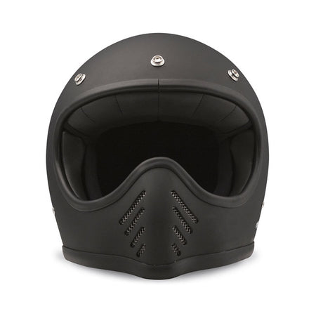 The DMD Seventy Seven is a tribute to the stylish icon of the 70''s. It was inspired by the first off-road helmet introduced in 1975. The Seventy Seven helmet is ECE 22.06 approved; Bluetooth ready; integrated sunvisor and it has a carbon Kevlar shell and a padded chin strap with Double D-Ring closure. DMD offers this helmet with 2 different shell sizes for a perfect fit and maximum compactness. The inner liner is removable and washable. Dedicated to all riders who love a quality product that meets all mode