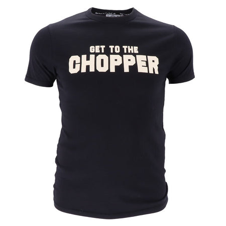 Imagine yourself as a member of a team of special force ops; on a mission in a Central American jungle; while being hunted by an extraterrestrial warrior. You want to get out fast so; `Get to the Chopper!' Let's hope it's not a kick only! Now also available in black.ÿ