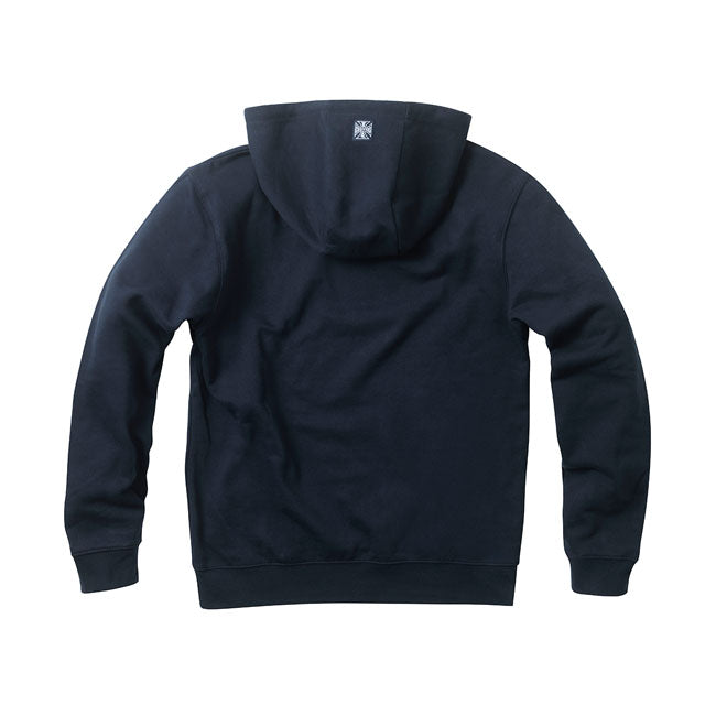 The WCC Frisco hoodies are made for your comfort. The cut and sew makes sure it will provide the right fit to make it an everyday favourite. The West Coast Choppers Motorcycle Co. logo is embroidered. The hood has an OG cross label. The hoodies are made with a blend of cotton and polyester. Available in several colors.