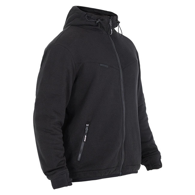 The John Doe XTMr hoodie V3 combines modern design; premium comfort; and top-level protection in a single hoodie; now in deep-black cotton jersey. This jersey fabric feels great against the skin; is highly breathable; and makes the hoodie the ideal choice for long days on the bike and everyday wear.Thanks to the innovative XTM-Fiberr; it delivers outstanding abrasion resistance; high flexibility; and a perfectly dialed-in fit without ever sacrificing style. Its clean; versatile black look perfectly underlin