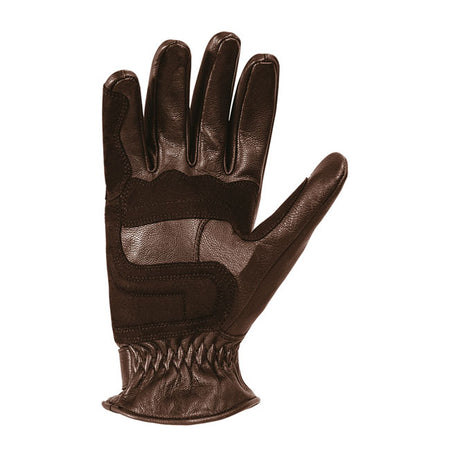 The John Doe Tracker is not only an extremely solid motorcycle glove; but the intricate details such as a touchscreen compatibility and wrist protectors make it extremely elegant. The cowhide leather is reinforced where you'd need it; and perforated where you'd want it. The pre-curved fingers give you a secure grip on the handlebars on longer journeys; and the velcro strip on the wrist allows you to adjust the Tracker to an exact fit. CE certification: EN 13594:2015 Full grain cowhide leather Adjustable 