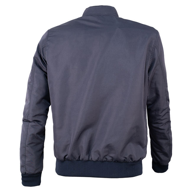 The By City Bomber jacket blends a classic street look with the performance of a true motorcycle garment. Made from lightweight; abrasion-resistant polyester; it's comfortable; protective; and ready for any ride. Lightweight; waterproof; and certified for the road; the By City Bomber is the perfect mix of city style and motorcycle protection. Material: Lightweight; abrasion-resistant polyester Weatherproofing: HIPORAr internal waterproof membrane Warmth: Removable dual-use inner lining (insulation level 