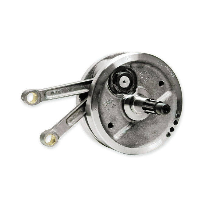 4-1/2" stroke with 8-1/2" diameter flywheels. Stock replacement for S&S engines. No hassle in rebuilding or getting the right parts; it''s all here in one package. These are exactly set-up like the flywheels used in current S&S production engines.