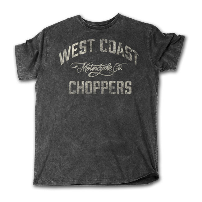 West Coast Choppers WCC Motorcycle Co T Shirt Zwart Katoen Comfort Pasvorm Voor Dagelijks Gebruik