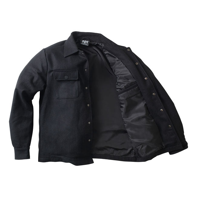 The WCC Wool lined plaid jacket is a stylish high quality jacket which is fully lined; an all day favourite. The jackets feature snap buttons with the OG logo embossed; an inside pocket; two front flap pockets with snap buttons; WCC embroidery above the left chest pocket and a woven label at lower plaquette. Available in red/black; green/black and black.