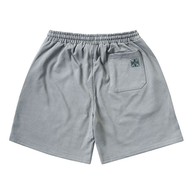 WCC brought something new into the Iron Series collection. The everyday gym staples with a West Coast Choppers touch. This collection is not only available in some new colors; but we will constantly introducing new styles. These oversized heavyweight shorts have side pockets with a nylon zipper and a patch pocket on the back. The fabric is a heavy loopback fleece. The left front features a 3D print of WCC Iron logo and a woven label at the back patch pocket.