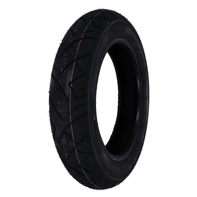 Specifically designed for cruisers.  Rubber compound formulated to provide maximum grip and comfort.  Tread design includes functional siping and grooves for a lot of traction in wet and dry riding conditions.  Aramid belted provides ample load capacity while also giving more stability.  High mileage tire.  TL.  REINF.